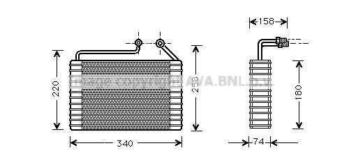 AVA QUALITY COOLING Höyrystin, ilmastointilaite DWV047